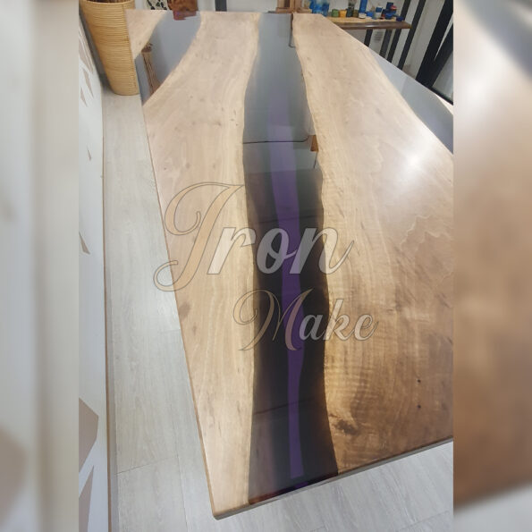 tavolo in legno e resina-ametista6