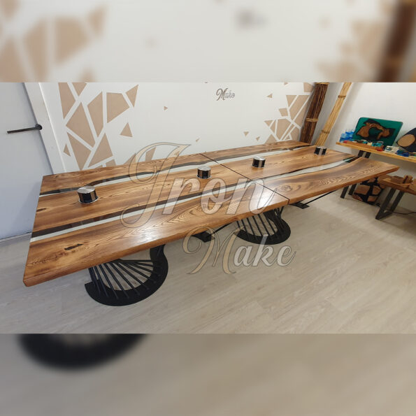 tavolo in legno e resina-eden23