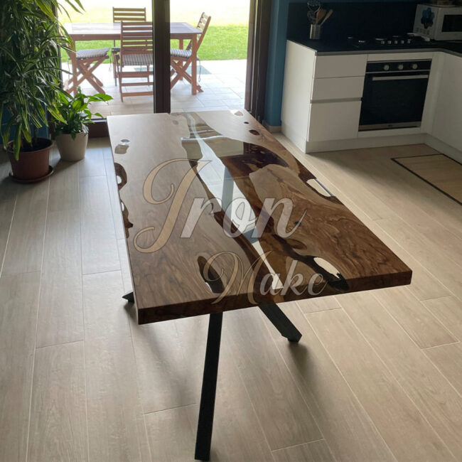 Rieder Set 3 Nastri In Resina UV, 2 Larghi, Per River Table E Creazioni Fai Da Te, In PET Con Adesivo, Rimovibili Senza Residui - 6
