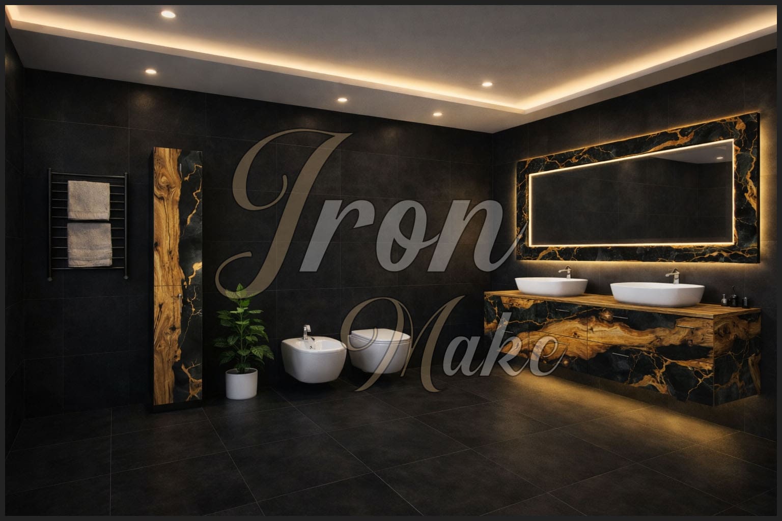 Ambiente Iron Make in legno e resina