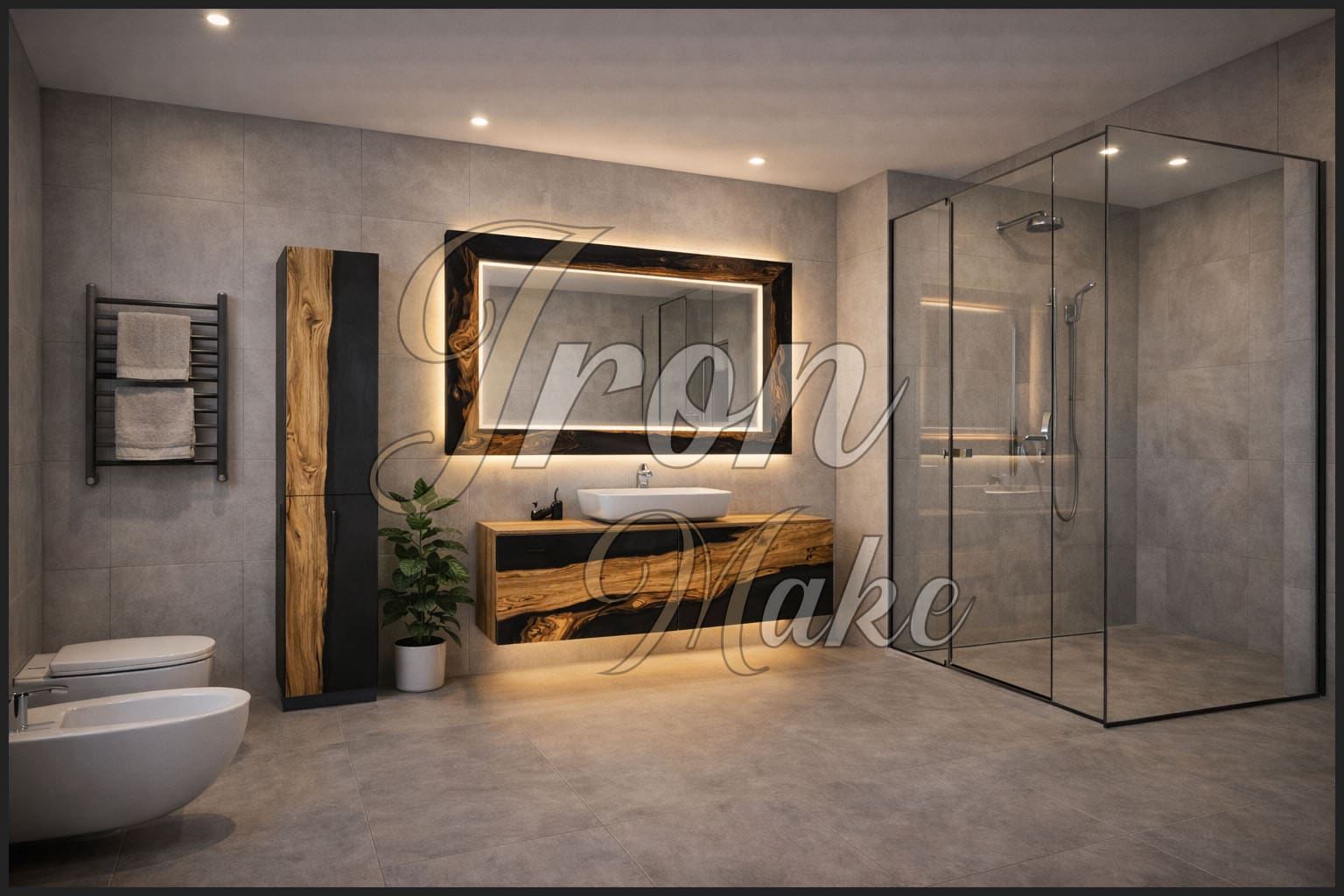 Ambiente Iron Make in legno e resina