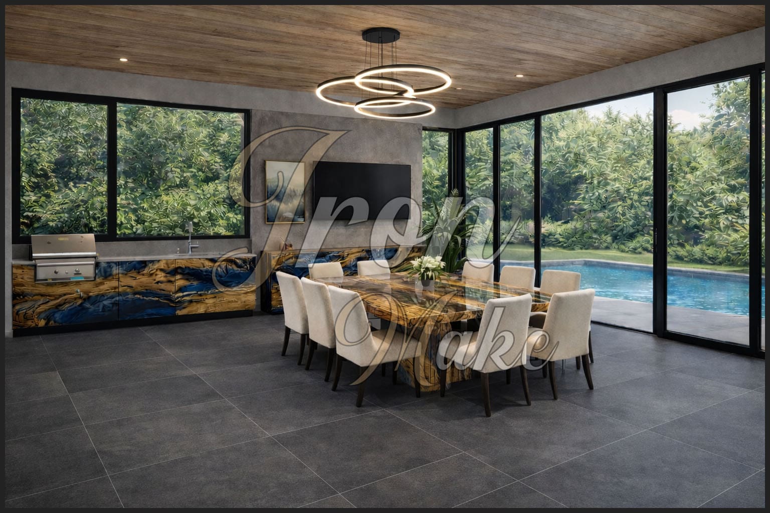 Ambiente Iron Make in legno e resina