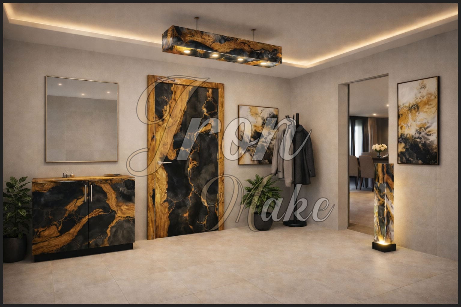 Ambiente Iron Make in legno e resina