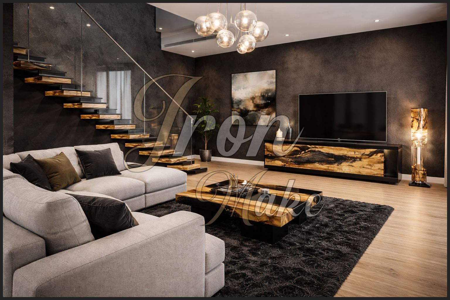 Ambiente Iron Make in legno e resina