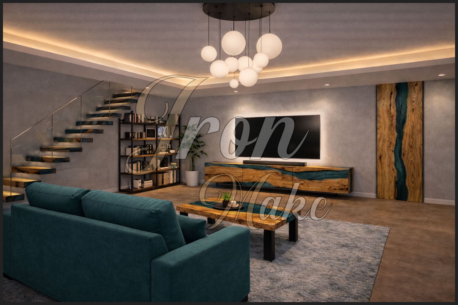 Ambiente Iron Make in legno e resina