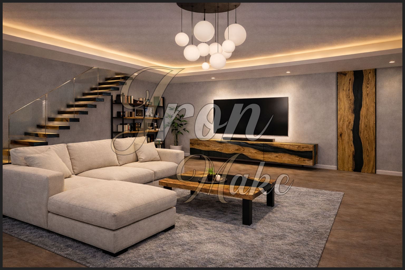 Ambiente Iron Make in legno e resina