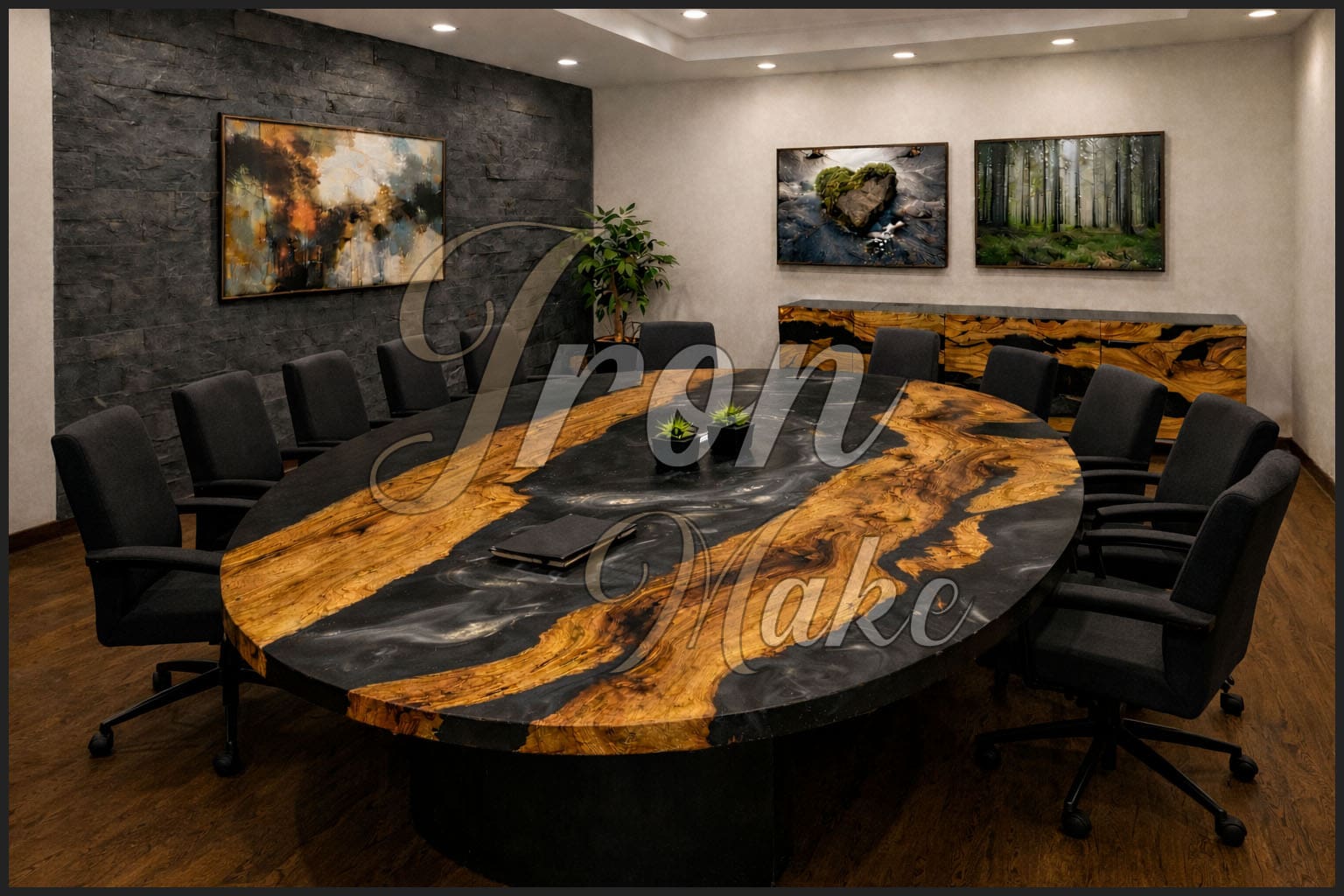 Ambiente Iron Make in legno e resina