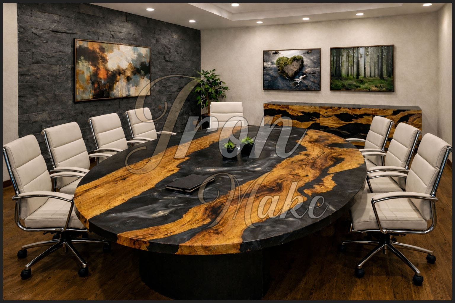 Ambiente Iron Make in legno e resina