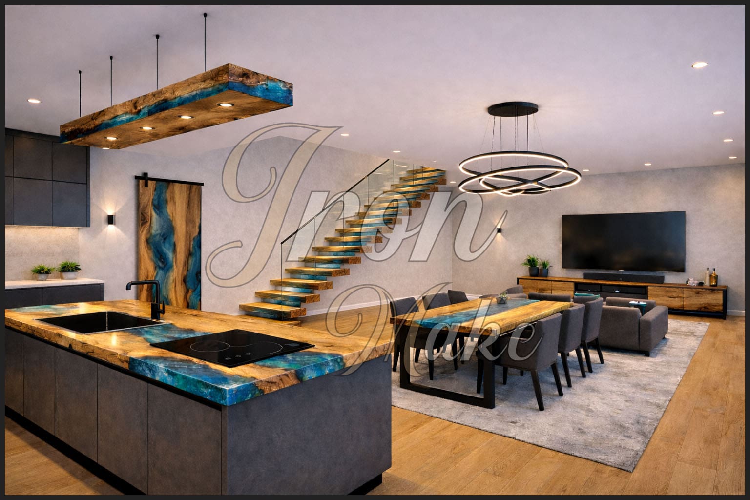 Ambiente Iron Make in legno e resina