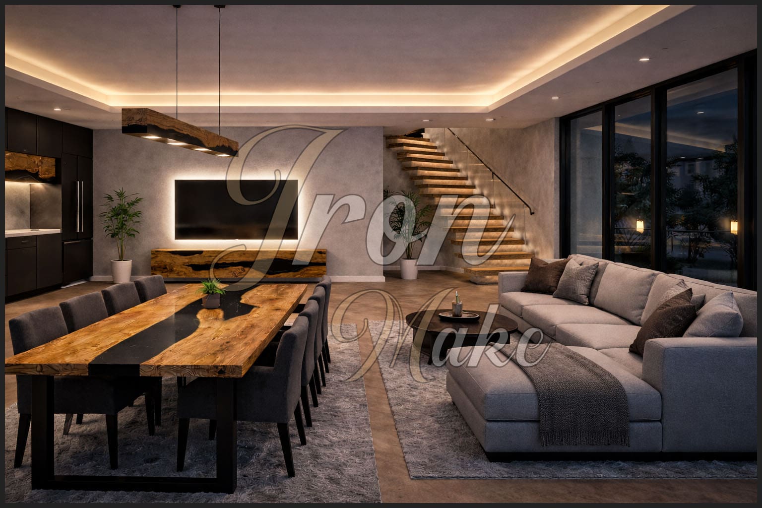 Ambienti in legno e resina Iron Make