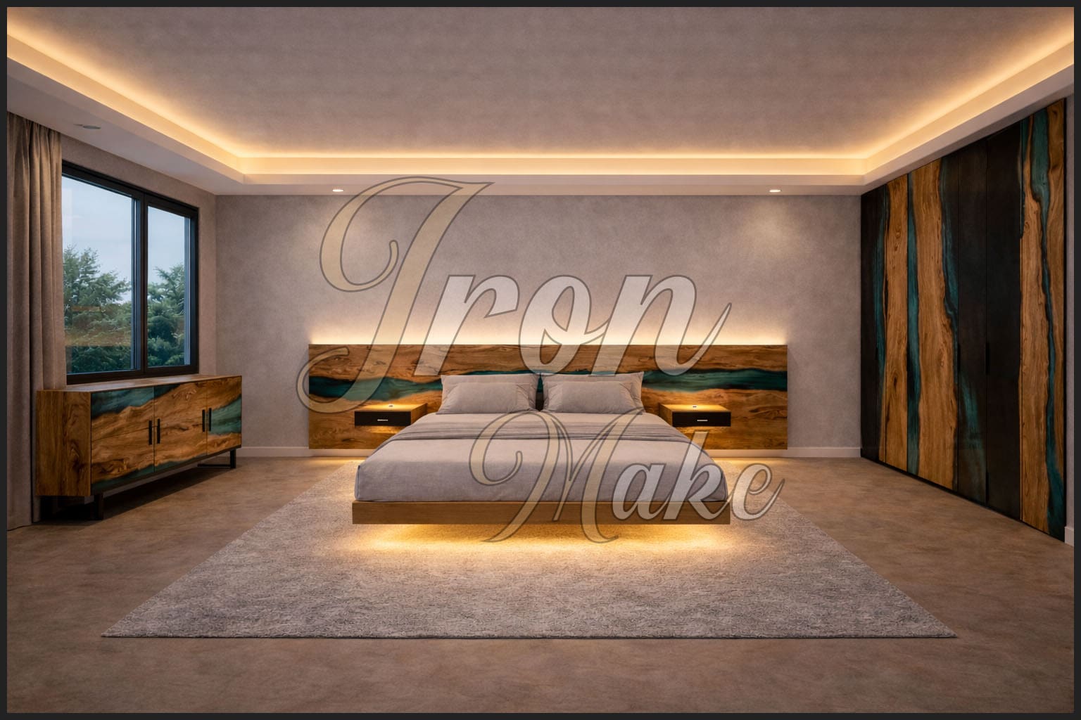 Ambiente Iron Make in legno e resina