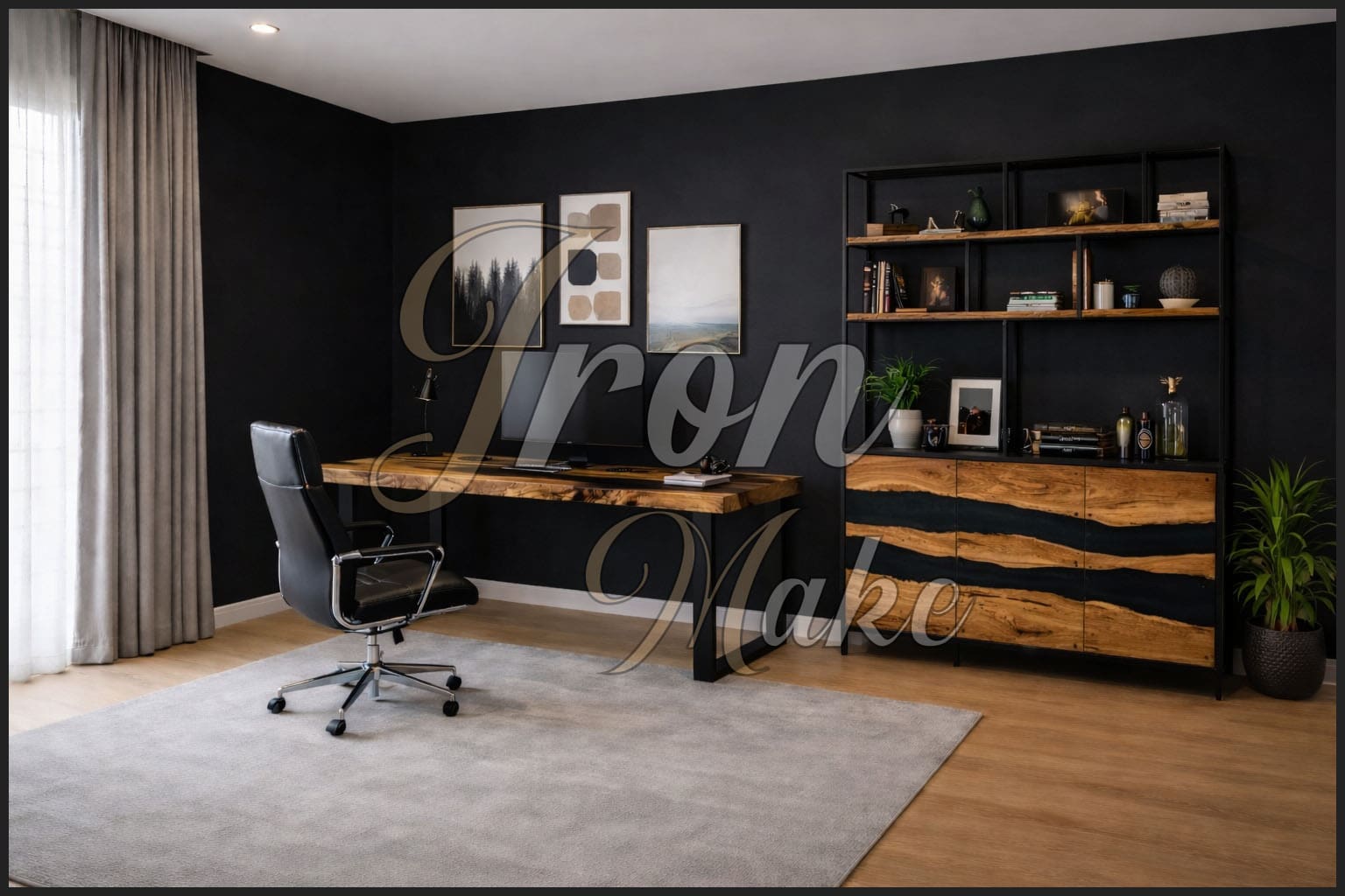 Ambiente Iron Make in legno e resina