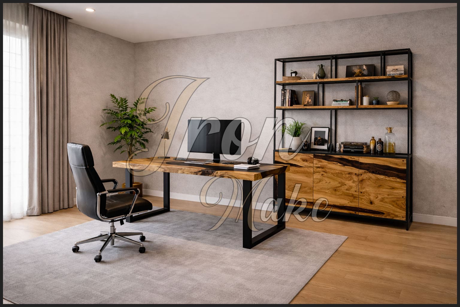 Ambiente Iron Make in legno e resina