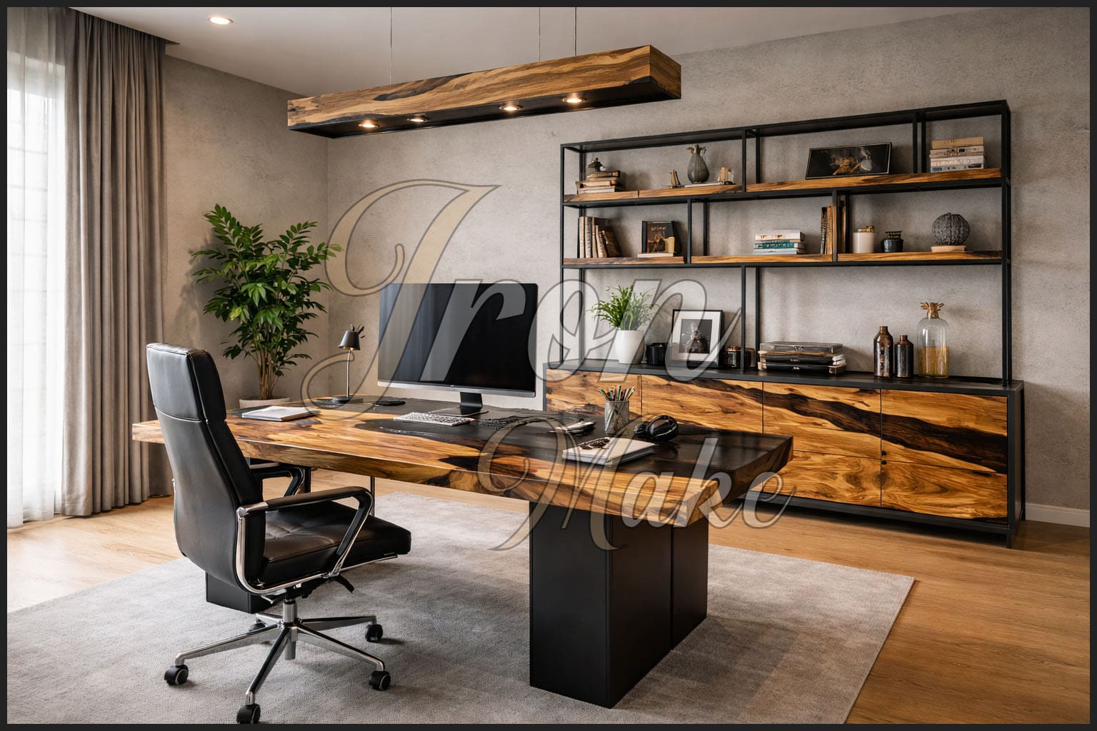 Ambiente Iron Make in legno e resina