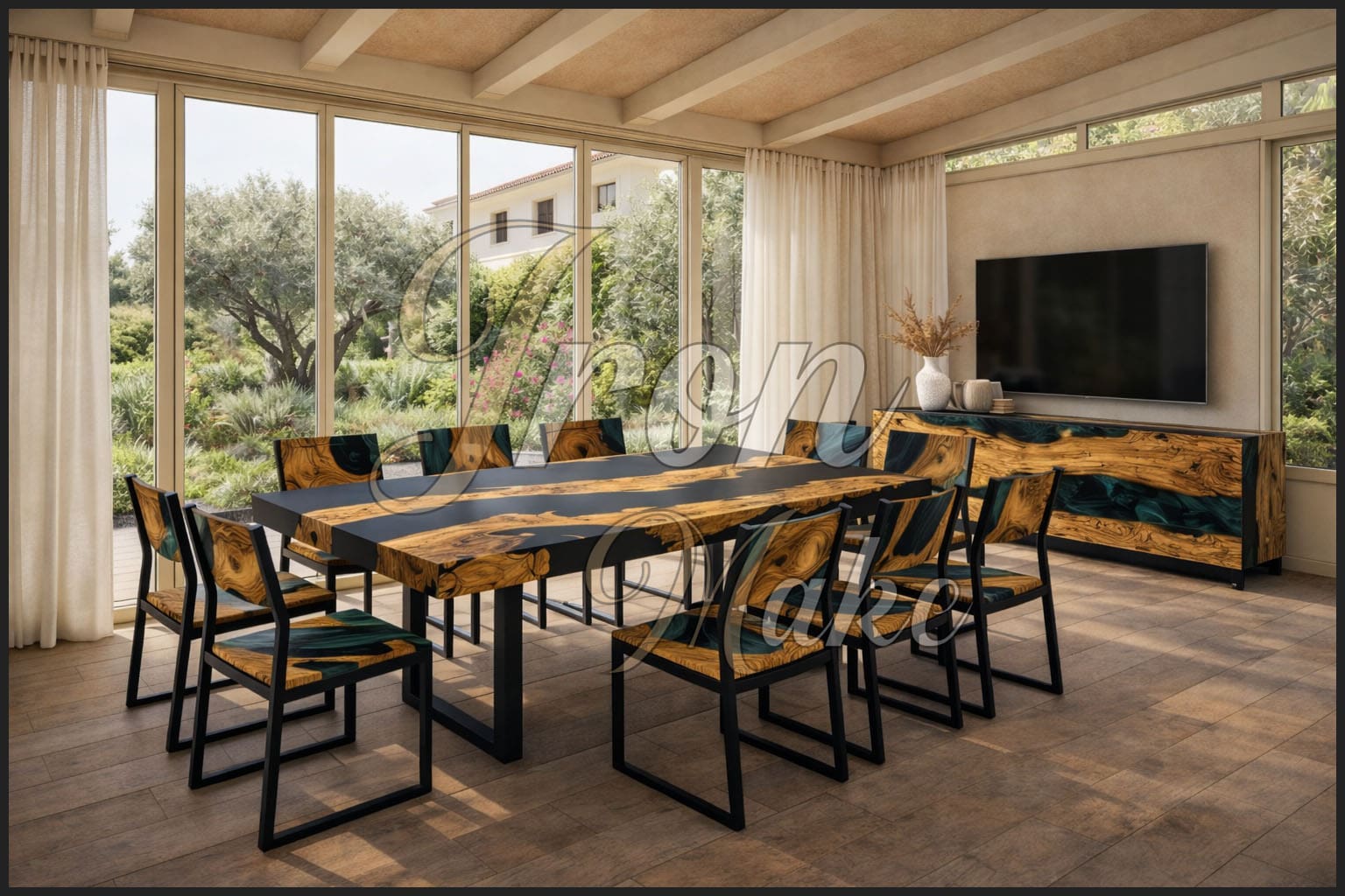 Ambiente Iron Make in legno e resina