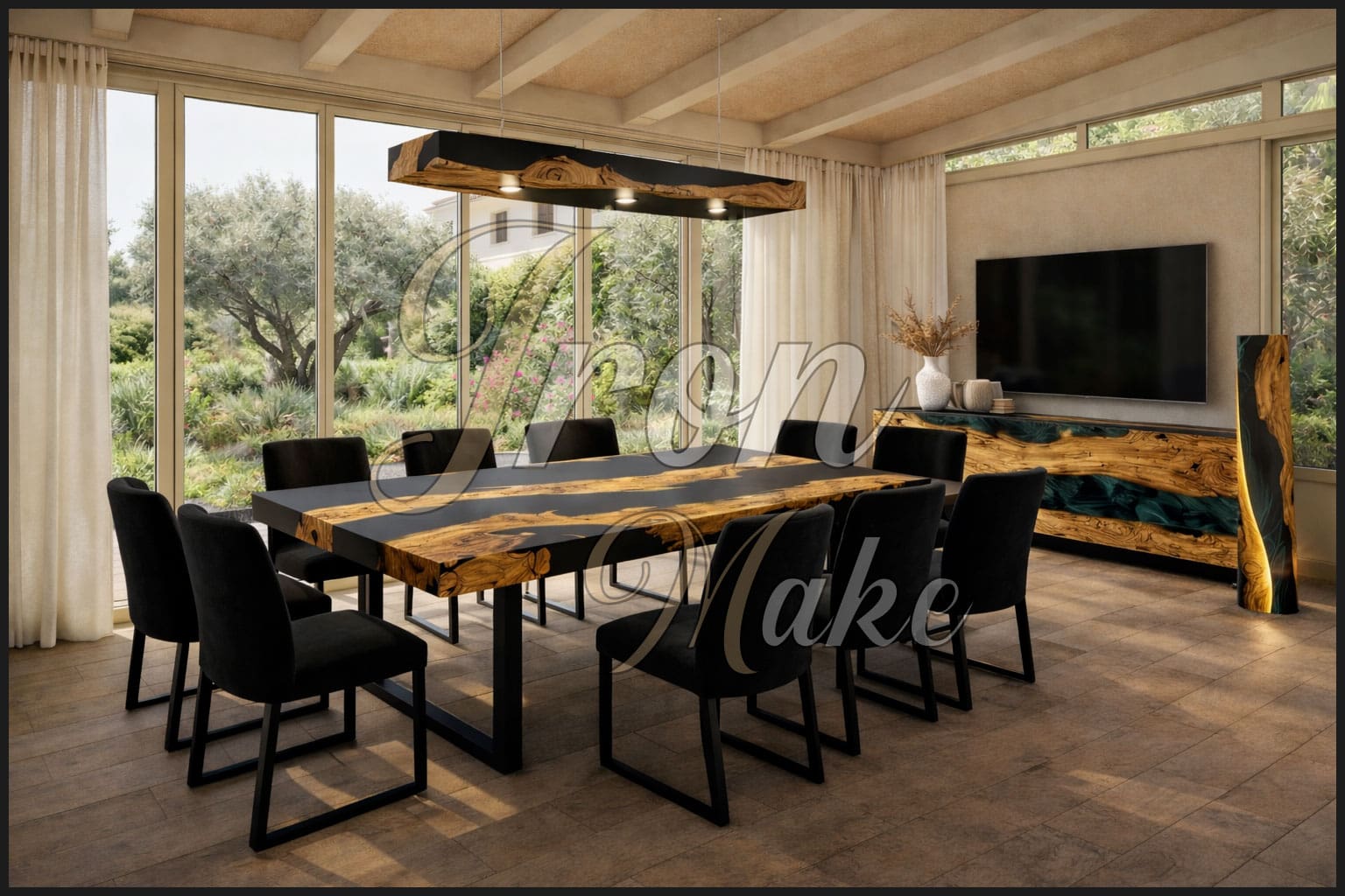Ambiente Iron Make in legno e resina